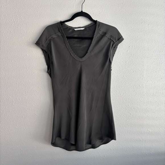 Elaine Kim Rina Silk Bias Tunic in Grey - Picture 5 of 8